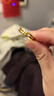 周大福幾何INS雙層H黃金戒指(工費220)19號約1.4g F224376禮物 曬單實(shí)拍圖
