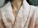 NOSSKISS國際奢侈品牌托帕石項鏈女18K金鎖骨鏈小眾新款高級感吊墜送女友 【18K金款】托帕石水滴吊墜 曬單實(shí)拍圖