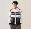 WASSUP HERMU官方潮牌夾克外套男秋冬季美式痞帥上衣PU皮衣服男士可拆卸賽車(chē)服 白色 XL （建議120-140斤） 曬單實(shí)拍圖