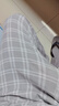 浪莎【100%純棉】男士睡褲男春夏經(jīng)典格紋休閑簡約寬松透氣男士睡褲 曬單實拍圖
