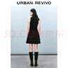 UR2025春季新款女摩登氣質(zhì)褶皺收腰顯瘦無(wú)袖連衣裙UYY750030 曬單實(shí)拍圖