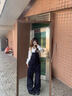 QTQP韓版寬松氣質(zhì)休閑闊腿褲女2025春秋季新款減齡疊穿連體背帶牛仔褲 深藍(lán)色 【加長】 M 曬單實(shí)拍圖