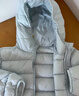 papa爬爬秋冬季新品兒童羽絨服輕薄男女童蓄熱耳朵羽絨衣外套 藍色-兒童 90 cm 曬單實(shí)拍圖