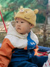 眺德高嬰兒帽子春秋款韓版超萌小熊幼兒男童地主帽秋冬男孩女寶寶瓜皮帽 黃色Wink熊地主帽 48-50cm可調節 建議1-3歲 曬單實(shí)拍圖