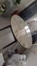 顧家家居（KUKA）現(xiàn)代簡約巖板餐桌椅組合家用飯桌DS7177T 單桌+折耳咖椅*4 曬單實拍圖