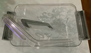 稻草熊透明手提收納箱整理盒桌面零食化妝品雜物收納盒加厚塑料置物架子 透明中號手提箱-PET高透款 曬單實(shí)拍圖