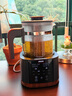 格麗思（GREENIS）煮茶壺養生壺 純鈦噴淋式加熱煮茶器一體式燒水壺蒸茶壺 辦公室蒸茶器茶水分離 電茶壺圍爐煮茶 深空灰禮盒裝（純鈦壺底-單直筒茶漏） 曬單實(shí)拍圖