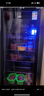 新飛（frestec）冰吧冷藏柜 歐式恒溫紅酒柜酒店家用電冰箱迷你小型單門辦公室保鮮展示留樣茶葉飲料藥品柜 132升黑內(nèi)膽【冷藏+微冷凍+帶燈+帶鎖】 曬單實拍圖