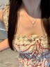 米蔓（MIMORE）S925銀白貝山茶花項鏈女士輕奢小眾2025新款鎖骨鏈送女生生日禮物 曬單實(shí)拍圖