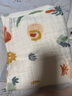 貝肽斯嬰兒浴巾兒童紗布浴巾寶寶軟全棉6層棉紗毛巾春夏季純棉洗澡巾 艾洛克恐龍【7A抗菌 】115x115cm 6層棉紗 曬單實(shí)拍圖