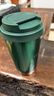 星巴克（Starbucks）墨綠色金邊款不銹鋼保溫保冷杯384ml咖啡杯隨行車(chē)載杯子生日禮物 曬單實(shí)拍圖