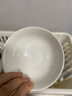 浩雅釉下彩景德鎮(zhèn)餐具套裝家用4.5英寸米飯碗陶瓷碗6只裝純白 曬單實(shí)拍圖