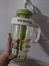 【活動專享】大容量水杯冰霸吸管杯高顏值學(xué)生茶水分離杯子 肚肚杯1個-淺綠色 曬單實拍圖