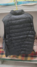 優(yōu)衣庫(kù)男裝高級(jí)輕型羽絨背心/休閑羽絨馬甲472294 09 黑色 XL /180/108B 曬單實(shí)拍圖