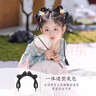 XPEL兒童漢服頭飾古風女童假發(fā)辮子發(fā)髻配飾古裝一體發(fā)箍發(fā)飾盤發(fā)造型 蒹葭發(fā)髻1個 曬單實拍圖