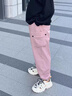 小豬班納男女童保暖秋冬加絨軟殼沖鋒褲兒童戶(hù)外休閑運動(dòng)長(cháng)褲 粉色 130 曬單實(shí)拍圖
