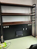 宏誠興居洞洞板臺式電腦桌家用書桌書架一體組合小戶型學(xué)生學(xué)習(xí)桌子寫字桌 【加厚5cm實木】黑架+深胡桃3層 120*60cm【洞洞板+桌下置物】 曬單實拍圖