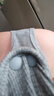米度麗 帶胸墊哺乳背心吊帶喂奶衣夏季產(chǎn)后遮擋t恤孕婦裝夏裝 淺花灰XL 曬單實拍圖