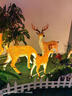 太陽(yáng)能戶(hù)外動(dòng)物景觀(guān)燈發(fā)光梅花鹿草坪亮化麋鹿花園布置庭院裝飾燈 小鹿一家三口-接電款 曬單實(shí)拍圖