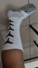 卡爾美（KELME）中筒襪防滑硅膠襪加厚毛巾底足球襪籃球襪跑步襪子男女 白黑均碼 曬單實(shí)拍圖
