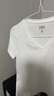 森馬（Semir）短袖t恤女涼感抗菌正肩修身2025夏顯瘦V領(lǐng)白色打底衫109325100002 曬單實(shí)拍圖