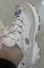 斯凱奇（Skechers）女鞋緩震舒適運動(dòng)鞋厚底休閑鞋增高老爹鞋149589 自然色/多彩色/NMLT 38 曬單實(shí)拍圖