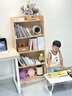 苡茉書架實(shí)木家用落地一體靠墻多層書柜客廳收納置物架五層60長(zhǎng) 曬單實(shí)拍圖