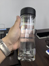 水宜生純鈦杯玻璃杯雙層男士高檔泡茶杯抑菌防燙水晶杯保溫刻字訂制禮盒 曬單實拍圖