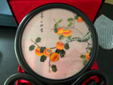 蘇州刺繡擺件手工蘇繡如意擺臺中國風(fēng)飾品雙面繡精美臺屏商務(wù)禮品 事事如意2（柿柿如意） 曬單實(shí)拍圖