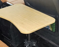 曼蒂瑞斯車(chē)載通用小桌板汽車(chē)后排專(zhuān)用桌板升降折疊學(xué)習吃飯筆記本辦公桌子 實(shí)木 曬單實(shí)拍圖