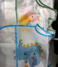 Babyprints圍兜兒童罩衣幼兒園吃飯寶寶圍嘴防濺防水反穿衣口水兜無(wú)袖兩件 曬單實(shí)拍圖