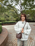 viney牛皮包包女包新款斜挎包輕奢馬鞍包生日禮物送女友老婆 【咖啡色】高級感實(shí)用品牌女生腋下包 時(shí)尚百搭休閑單肩包 曬單實(shí)拍圖