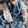 凡獵女童套裝秋裝2025新款兒童洋氣衣服寶寶牛仔直筒褲三件套春秋 曬單實(shí)拍圖
