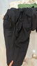 太平鳥(niǎo)男裝工裝褲秋戶(hù)外工裝傘兵褲 B2GLE1111 黑色1（直筒） 2XL 曬單實(shí)拍圖