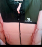 駱駝火山羽絨服2.0男【王俊凱同款】王者凱甲2.0情侶外套冬城市輕戶外 蓮霧粉/暗夜黑，男女同款 L 曬單實(shí)拍圖
