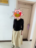 森馬（Semir）[商場(chǎng)同款]半身裙女松緊腰純色春季2025遮胯A字裙101125120008 曬單實(shí)拍圖