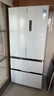 美的（Midea）M60系列520純平全嵌法式多門(mén)四開(kāi)門(mén)家用冰箱超薄雙系統循環(huán)大容量無(wú)霜BCD-520WUFPZM(E)白國家補貼 曬單實(shí)拍圖