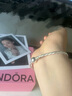 潘多拉（PANDORA）[陳麗君同款]讓愛盛開手鏈套裝銀色精致小眾新品七夕禮物 曬單實拍圖