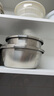 美廚（maxcook）304不銹鋼盆篩五件套 30cm加大加厚洗菜盆沙拉盆 味斗套裝MCWA797 曬單實(shí)拍圖