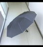 全品屋全自動(dòng)雨傘大號加固加厚結實(shí)抗風(fēng)遮陽(yáng)防曬傘太陽(yáng)傘男士折疊晴雨傘 創(chuàng  )意環(huán)扣雙人黑膠傘-梧桐米10骨 曬單實(shí)拍圖
