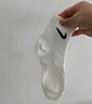 耐克(NIKE)襪子男子 速干透氣籃球襪 短襪三雙裝SX7677-100白S 曬單實(shí)拍圖