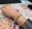 周生生【細(xì)繩】串珠3mm細(xì)版手繩轉(zhuǎn)運珠皮繩男女定價不銹鋼繩-紅色 E17 曬單實拍圖
