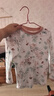 歐孕（OUYUN）嬰兒兒童睡衣男女童寶寶秋冬季家居服保暖秋衣套裝 蝶與萌兔 110 曬單實(shí)拍圖