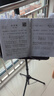 相思鳥(niǎo)樂(lè )譜架可折疊升降曲譜架吉他古箏琴譜架小提琴歌譜架子譜臺黑色 曬單實(shí)拍圖