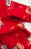 G.duck嬰兒連體衣純棉紅色春蛇寶寶滿月服百日宴男寶喜慶哈衣新生兒衣服 金蛇送福_含帽+襪 59cm 建議8-12斤 曬單實拍圖