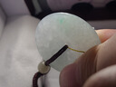 碧玉尊天然冰糯種翡翠A貨平安玉扣吊墜淺綠飄綠玉墜玉石掛件緬甸 曬單實(shí)拍圖
