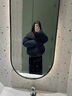 鏡莎棉服女復古格紋短款2025年新款冬季羽棉襖絨服女寬松加厚韓系外套 單件黑灰格 均碼 可以備注碼數 曬單實(shí)拍圖