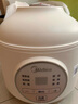 美的（Midea）電燉鍋1-2人電燉盅隔水燉鍋家用燕窩燉盅陶瓷燉湯盅電燉鍋嬰兒輔食小燉鍋煲湯電燉鍋電砂鍋煲湯鍋 1L 【1L=3碗 防燙把手】DZE1066 曬單實(shí)拍圖