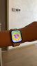 Apple/蘋果 Watch Series 10智能手表蜂窩款42毫米玫瑰金色鋁金屬表殼淡桃粉色運動型表帶S/M MWXQ3CH/B 曬單實拍圖
