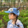 語嬉兒童鴨舌帽春秋季女童可愛米奇小手棒球帽子寶寶卡通透氣防曬帽潮 1#寶石藍(lán)3-12歲 均碼 曬單實(shí)拍圖